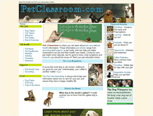 Tablet Screenshot of petclassroom.com